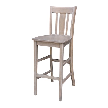 Whitewood Industries Solid Wood San Remo Counter Height Dining Stool - 30" Seat Height S09-103